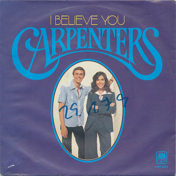 Carpenters — I Believe You cover artwork