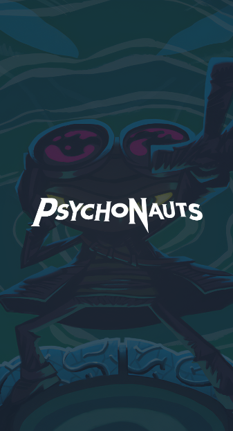 Double Fine Productions Psychonauts cover artwork