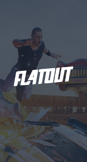 Strategy First, Bugbear Entertainment, ZOOM Platform Media, Jordan Freeman Group, & Team 6 Studios FlatOut cover artwork