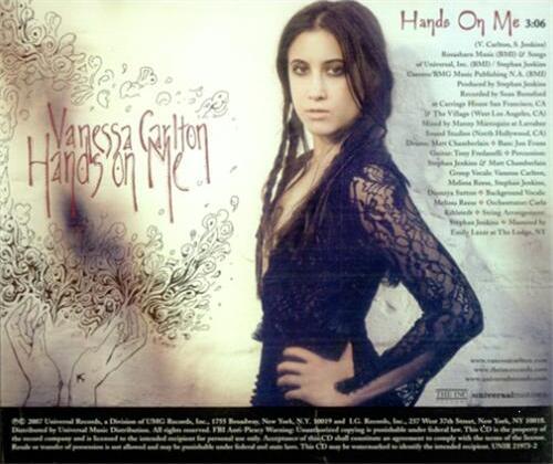 Vanessa Carlton — Hands on Me cover artwork