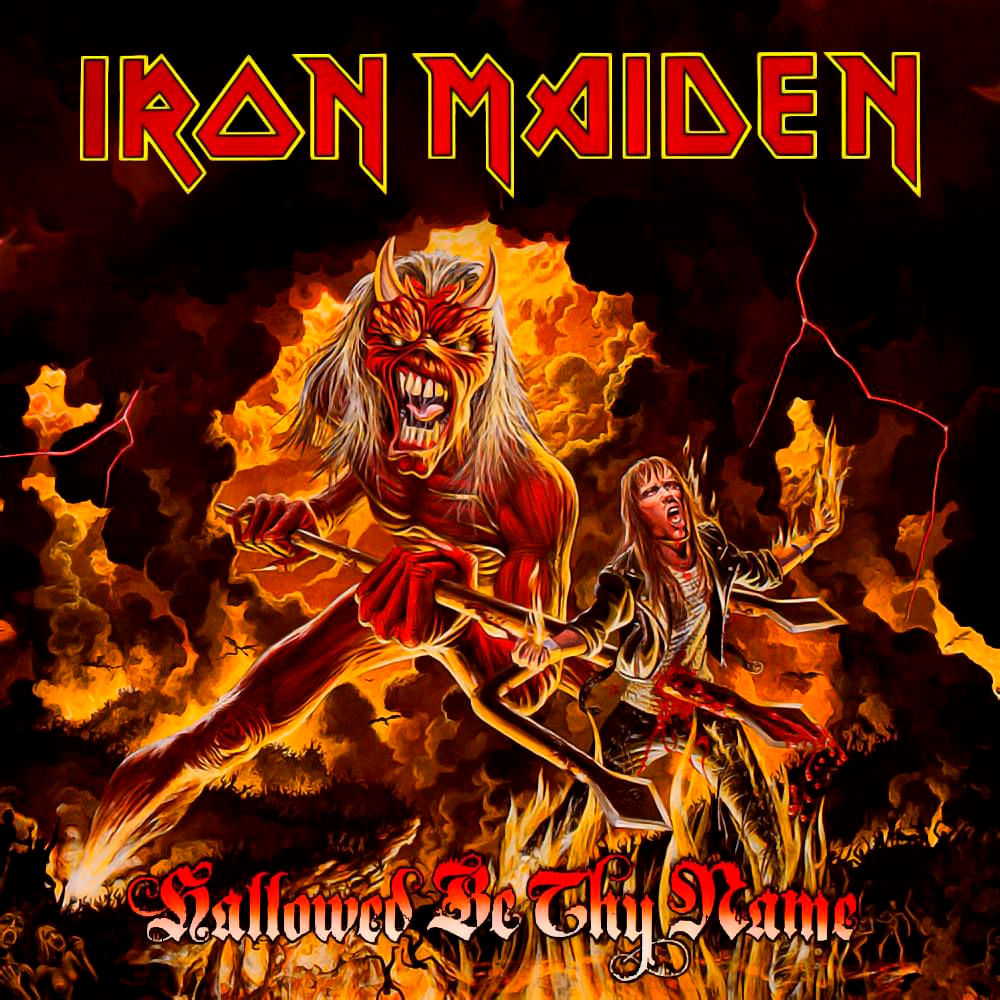 Iron Maiden — Hallowed Be Thy Name cover artwork