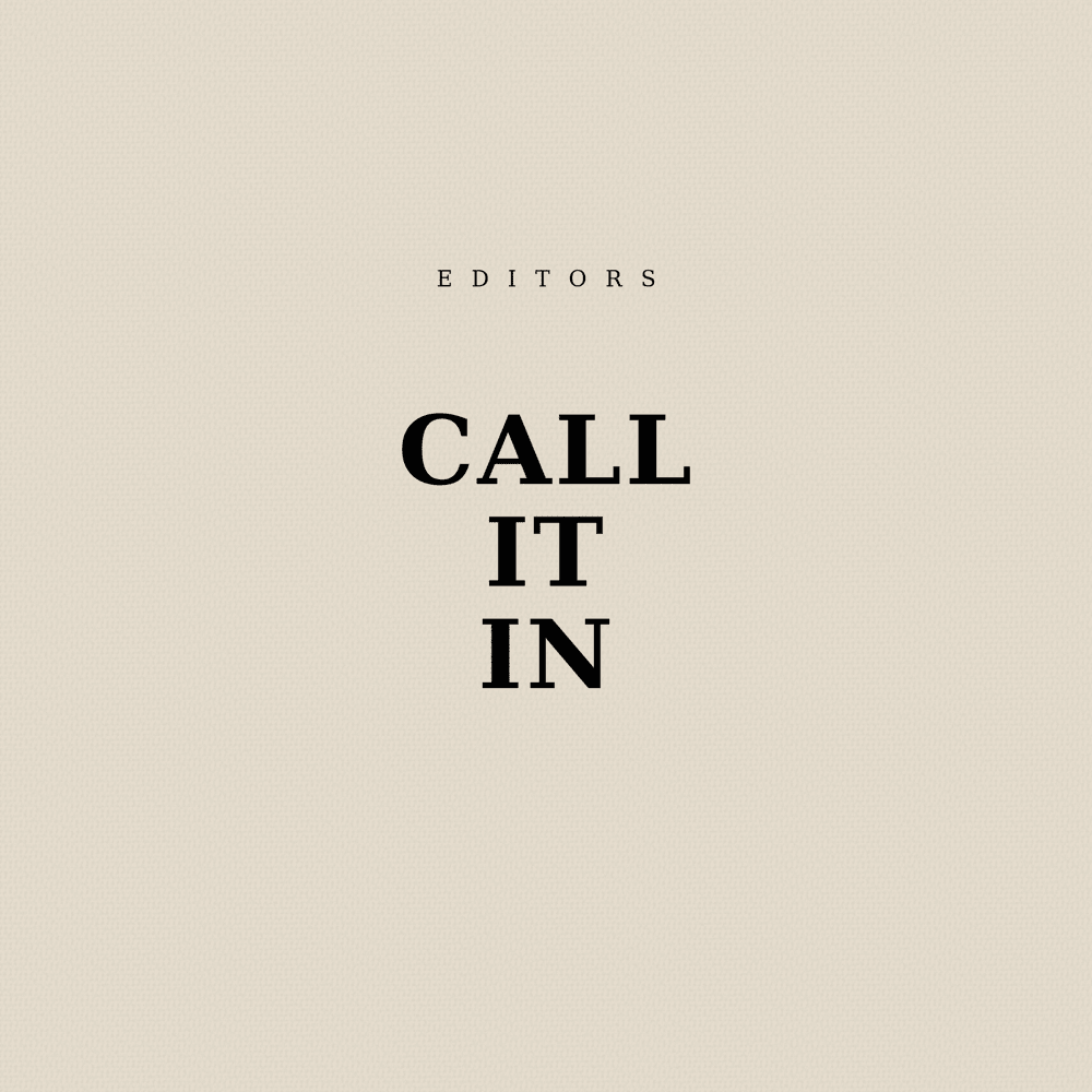 Editors Call It In cover artwork