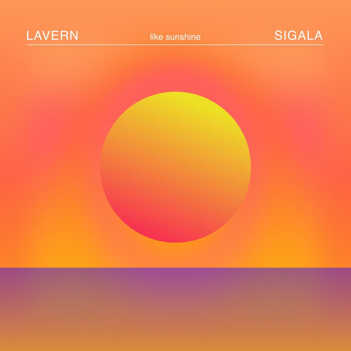 Lavern & Sigala — Like Sunshine cover artwork