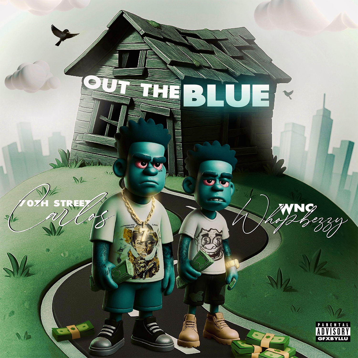 WNC Whop Bezzy & 70th Street Carlos Out of the Blue cover artwork