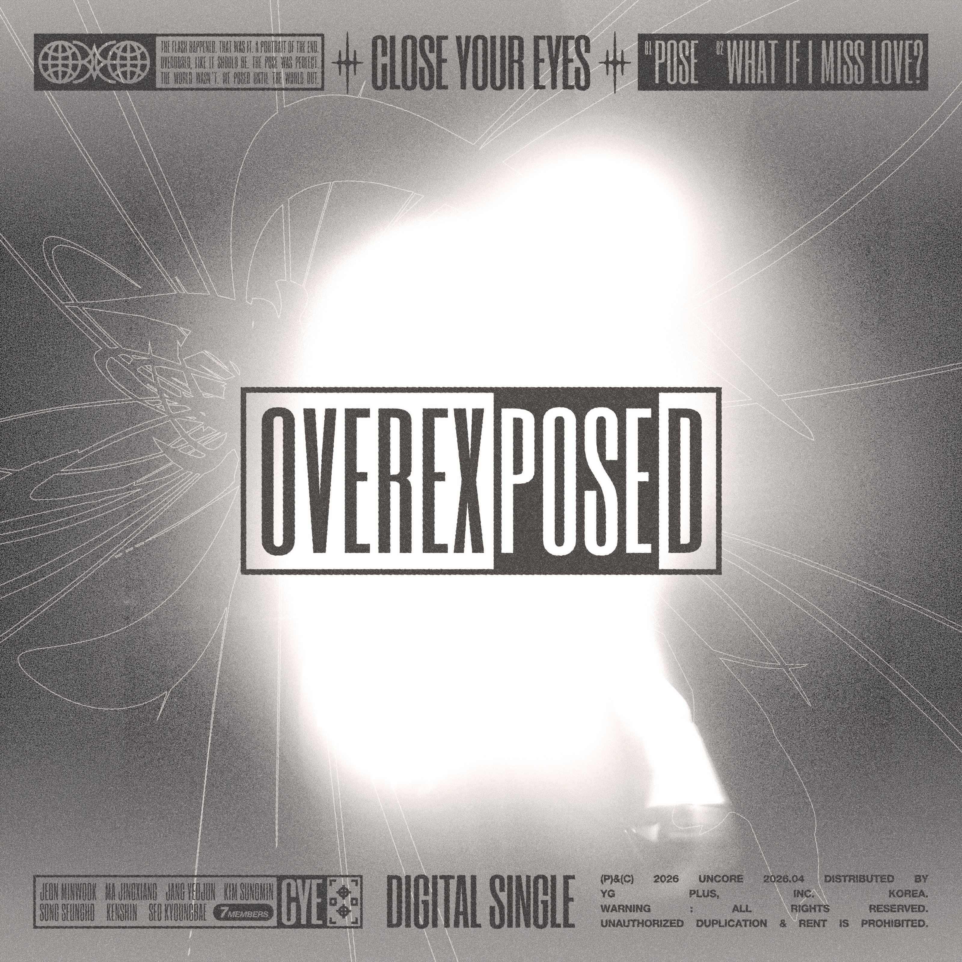CLOSE YOUR EYES OVEREXPOSED cover artwork