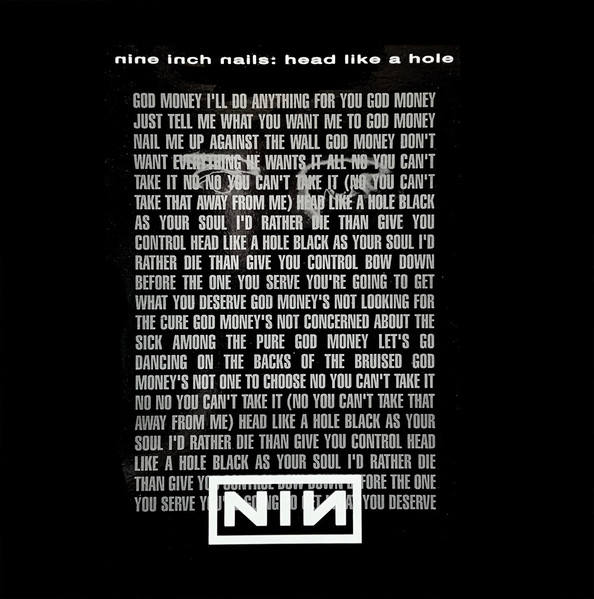 Nine Inch Nails — Head Like a Hole cover artwork