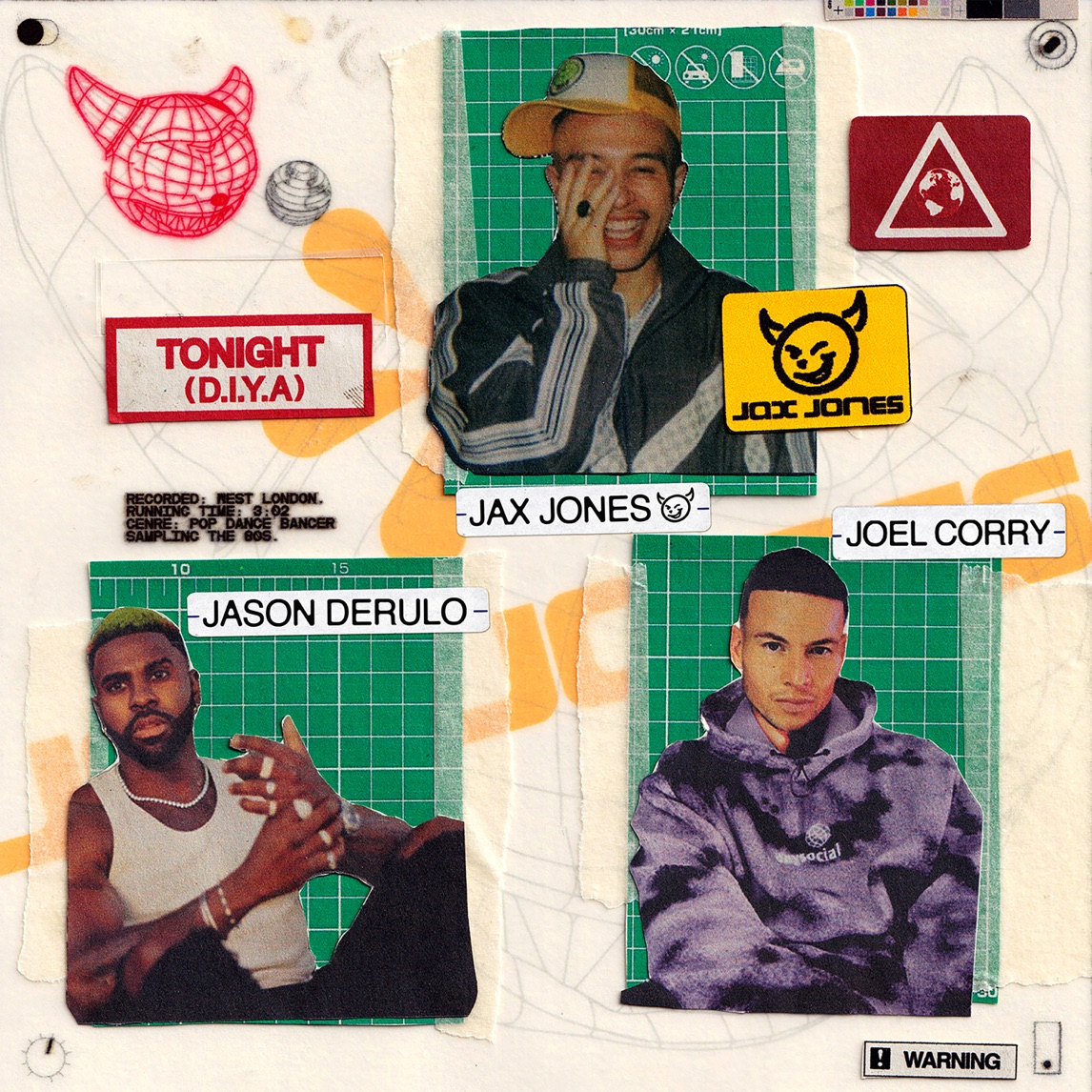 Jax Jones, Joel Corry, & Jason Derulo — Tonight (D.I.Y.A) cover artwork