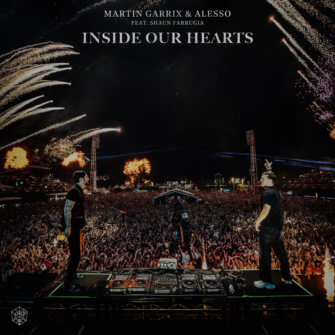 Martin Garrix, Alesso, & Shaun Farrugia — Inside Our Hearts cover artwork