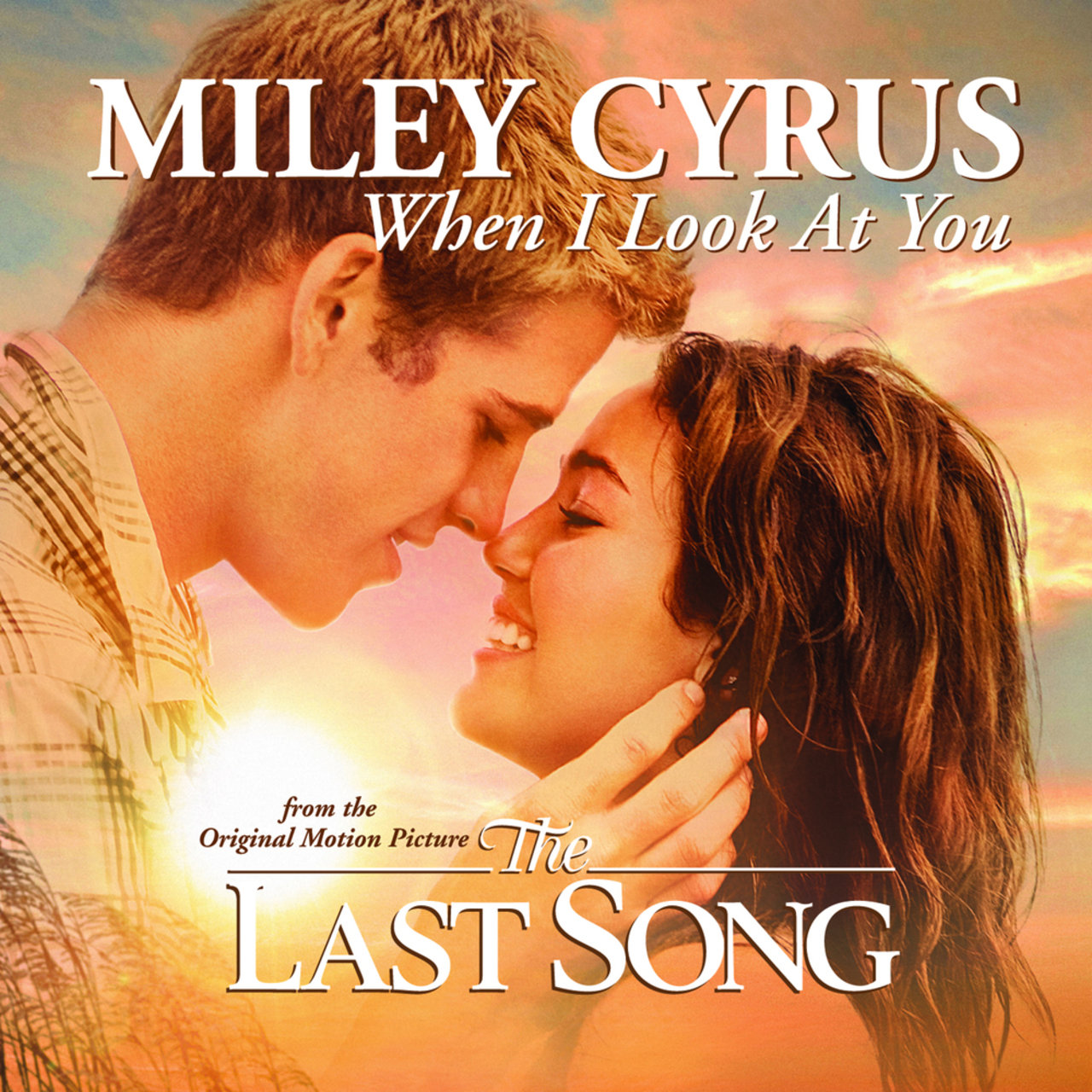 Miley Cyrus — When I Look At You cover artwork