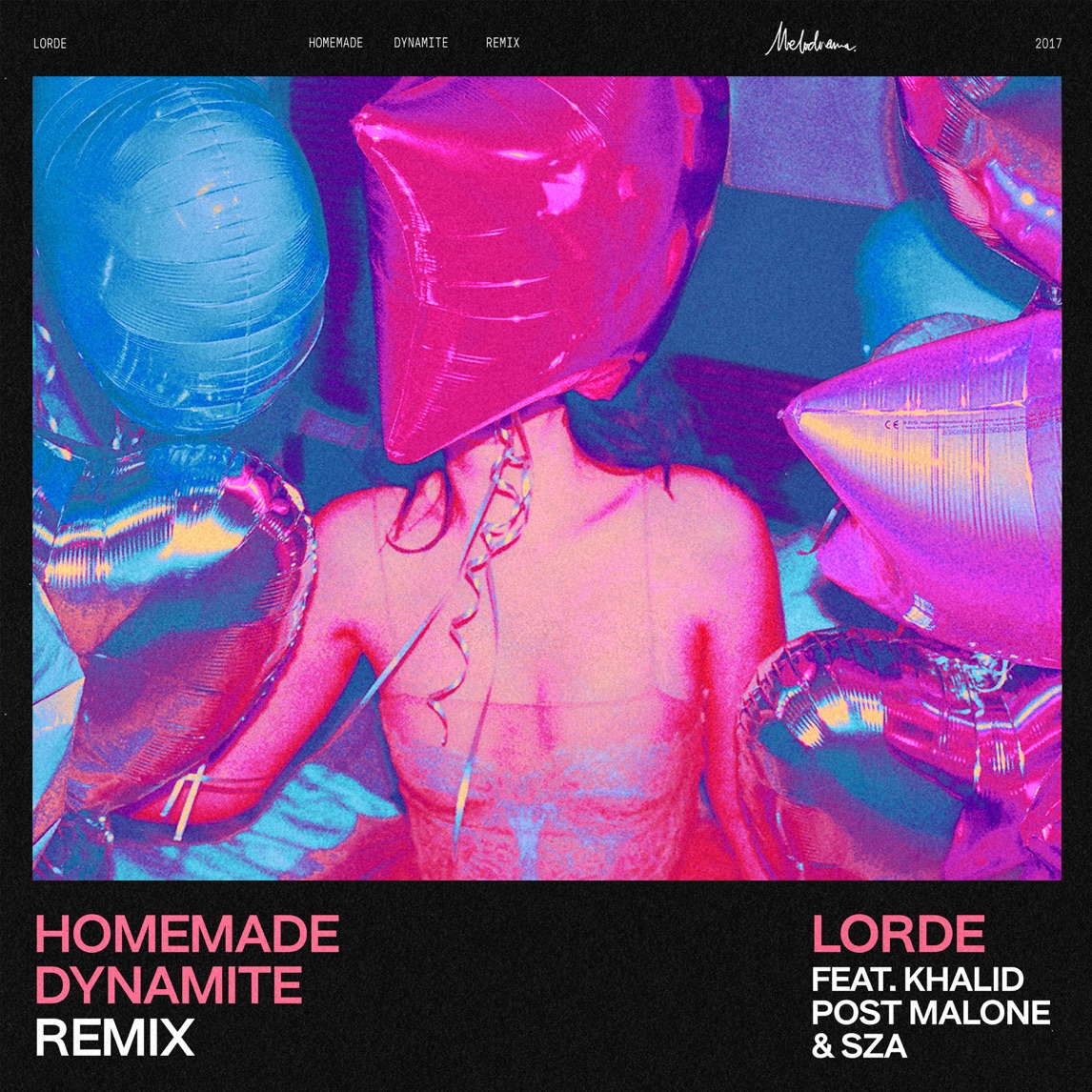 Lorde featuring Khalid, Post Malone, & SZA — Homemade Dynamite (Remix) cover artwork