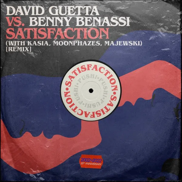 David Guetta, Benny Benassi, KASIA, Moonphazes, & Majewski — Satisfaction cover artwork