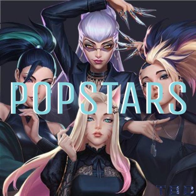 Baldiana Grande, LRI Dua Lipa, & trisha — Popstars cover artwork
