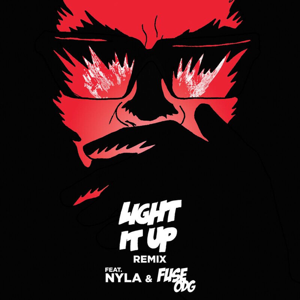 Major Lazer featuring Nyla & Fuse ODG — Light It Up (Remix) cover artwork