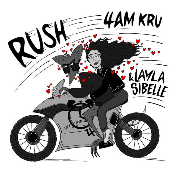 4am Kru & Layla Sibelle — Rush cover artwork