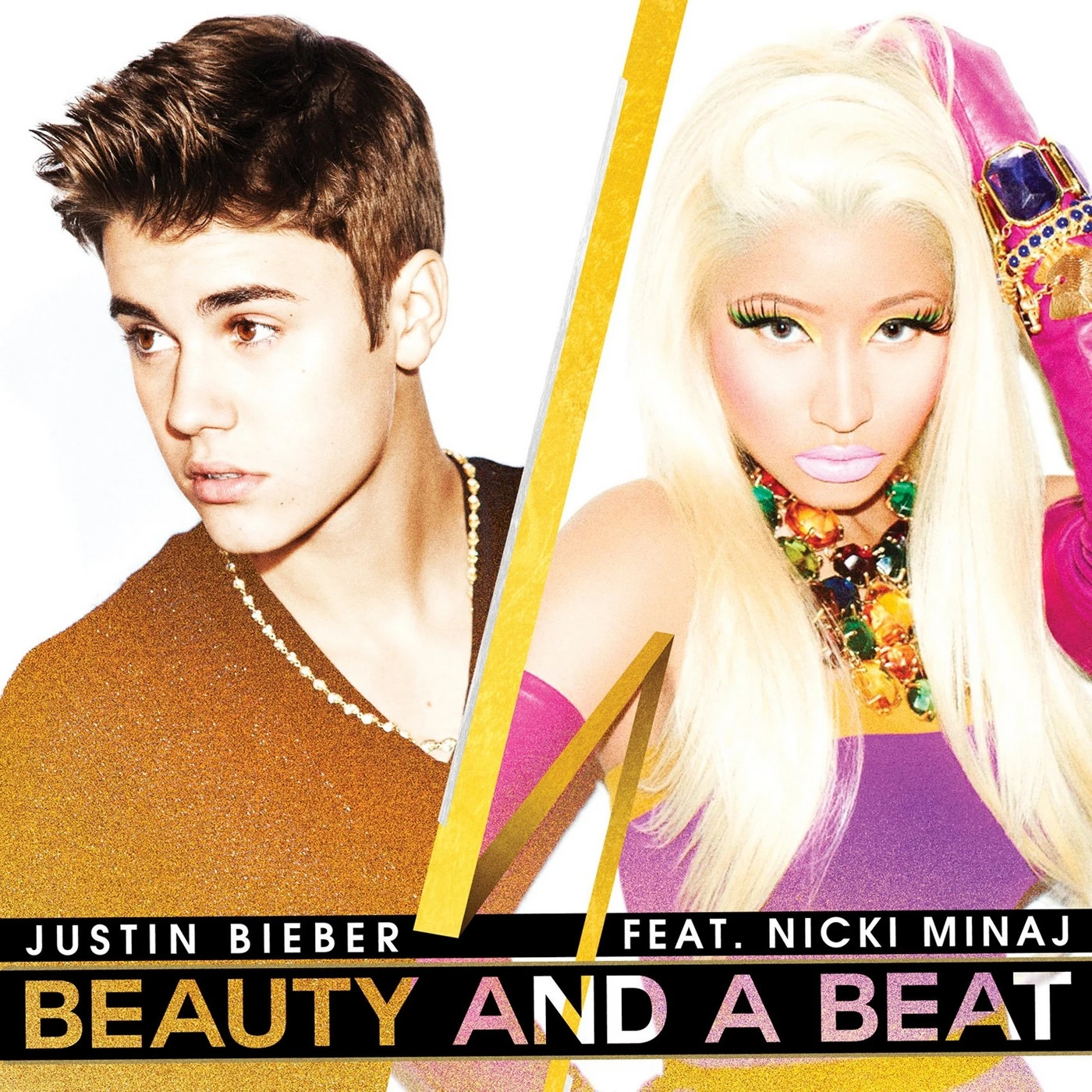 Justin Bieber featuring Nicki Minaj — Beauty And A Beat cover artwork