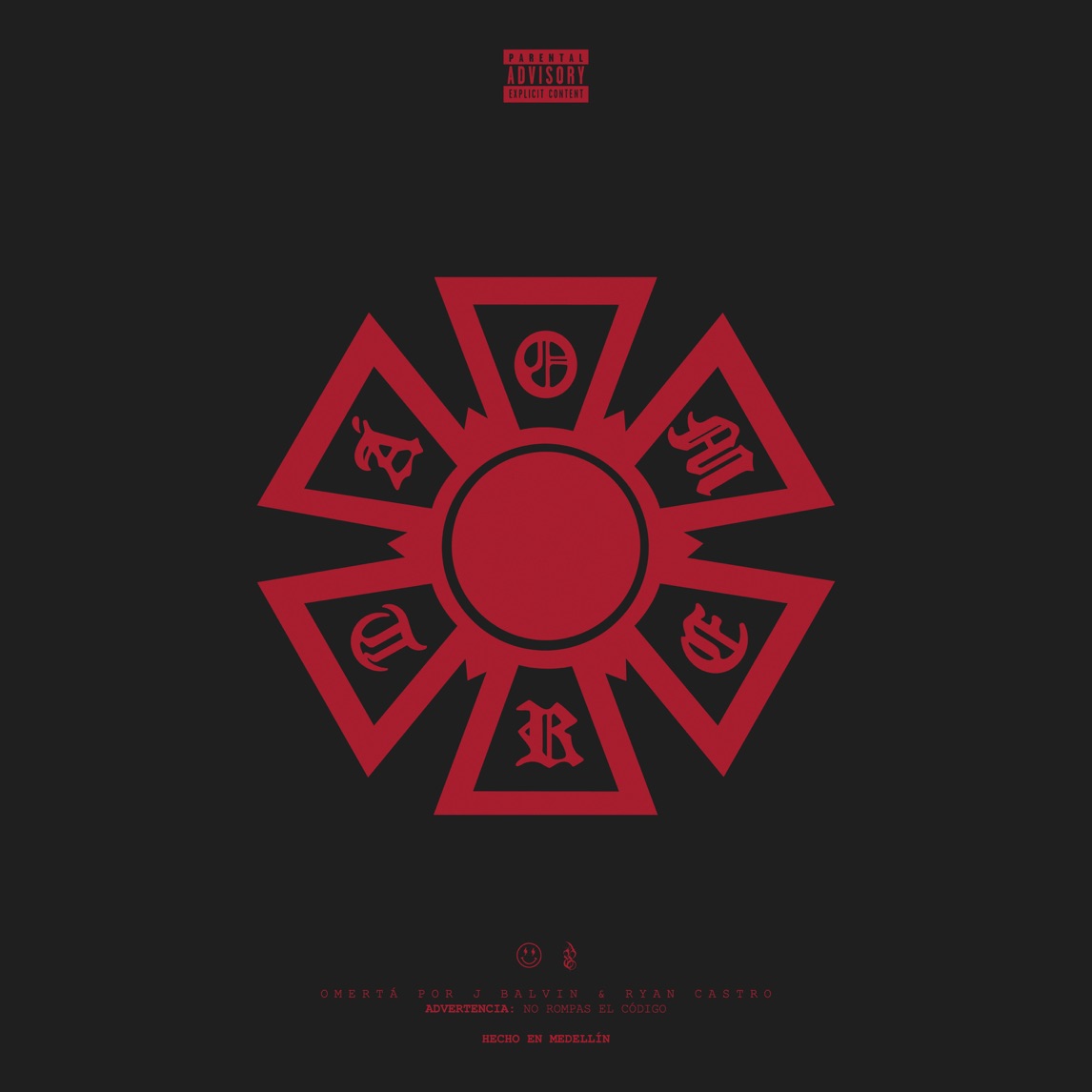 J Balvin & Ryan Castro — OMERTA cover artwork