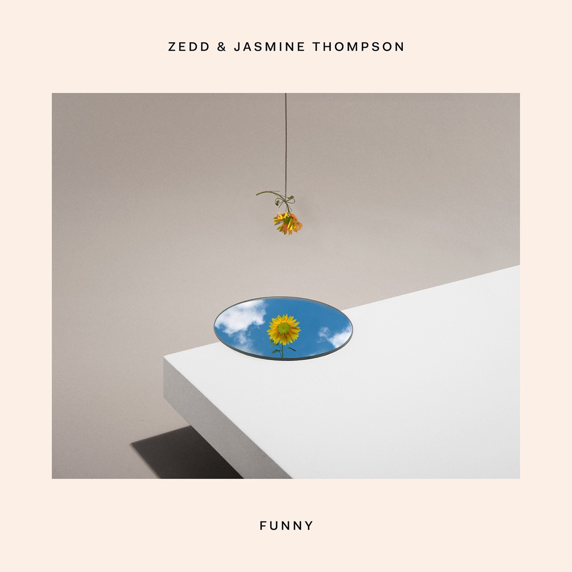 Zedd & Jasmine Thompson — Funny cover artwork