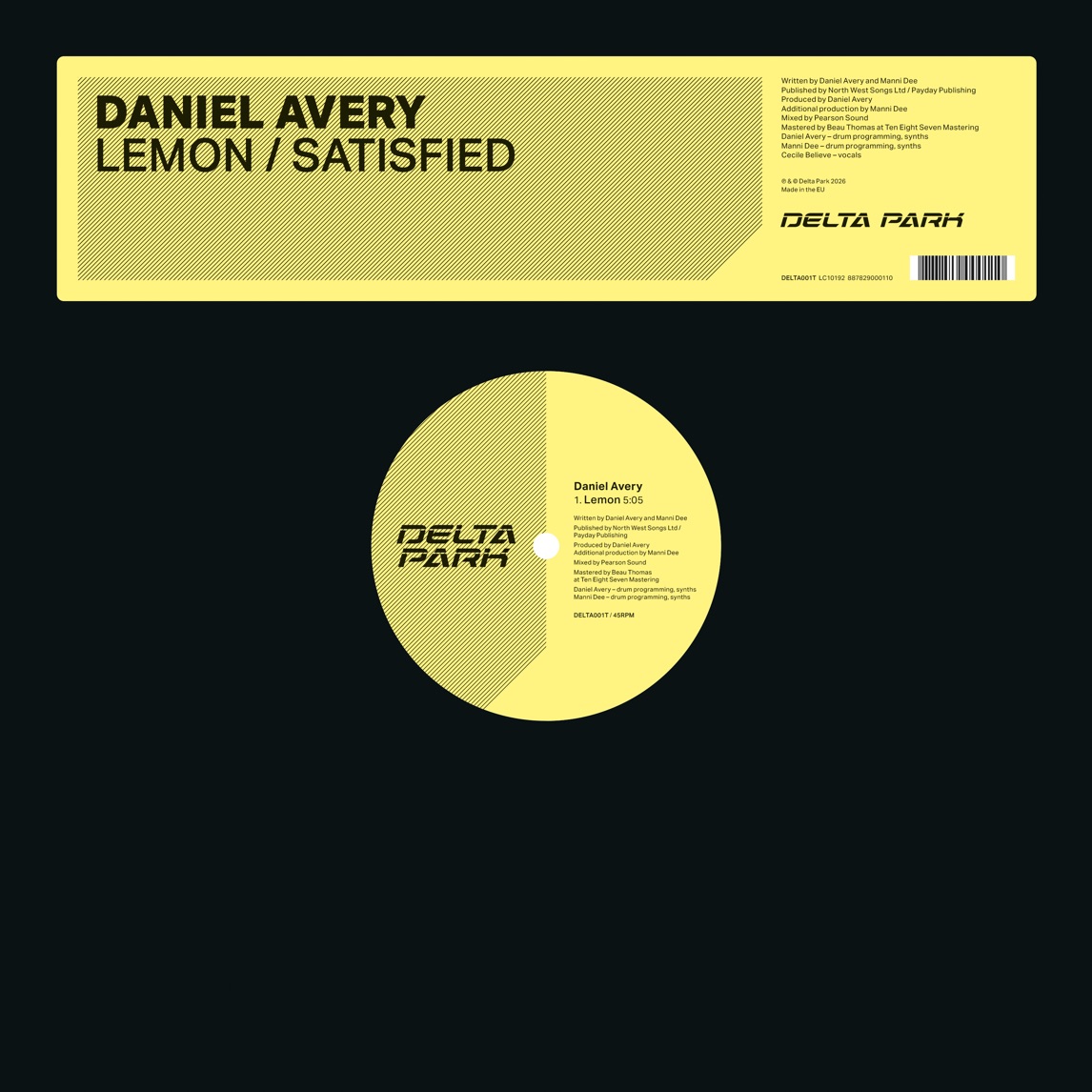 Daniel Avery — Lemon cover artwork
