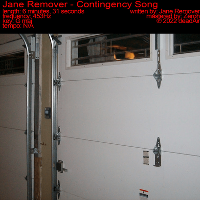 Jane Remover Contingency Song cover artwork