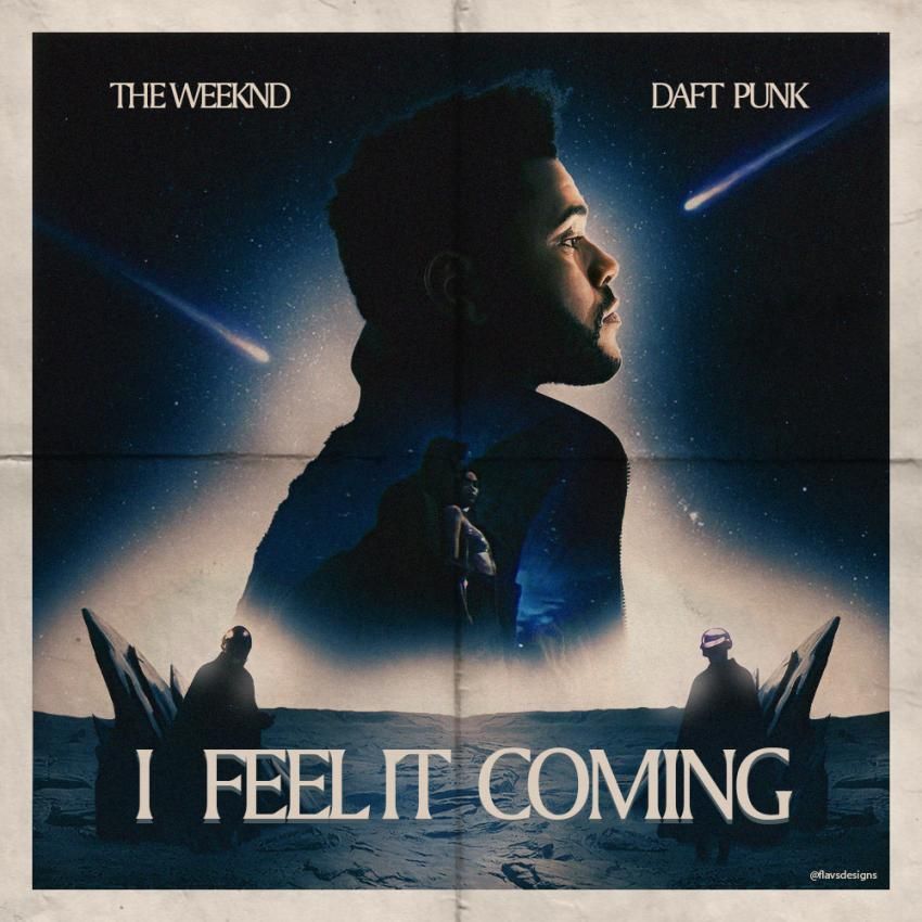 The Weeknd featuring Daft Punk — 𝐼 Feel It Coming cover artwork