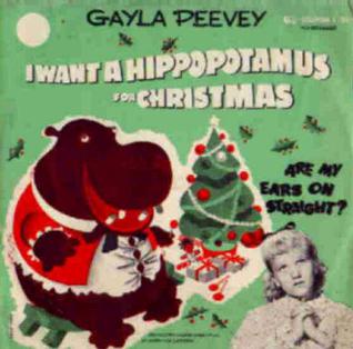 Gayla Peevey I Want A Hippopotamus For Christmas cover artwork