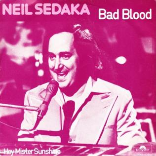 Neil Sedaka Bad Blood cover artwork