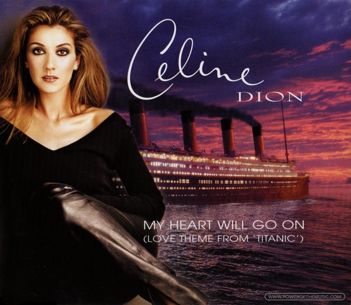 Céline Dion My Heart Will Go On cover artwork