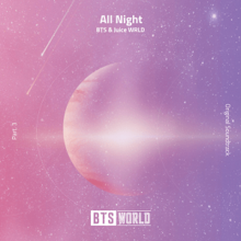 BTS & Juice WRLD All Night cover artwork