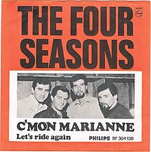 The Four Seasons C&#039;mon Marianne cover artwork