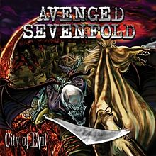 Avenged Sevenfold City of Evil cover artwork