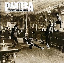 Pantera Cowboys from Hell cover artwork