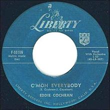 Eddie Cochran — C&#039;Mon Everybody cover artwork