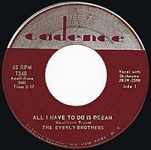 The Everly Brothers All I Have to Do Is Dream cover artwork