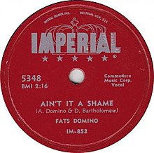 Fats Domino — Ain&#039;t That a Shame cover artwork