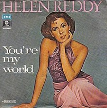 Helen Reddy You&#039;re My World cover artwork