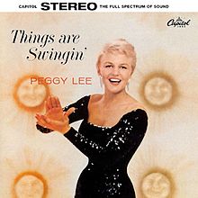 Peggy Lee Things Are Swingin&#039; cover artwork