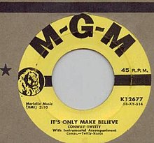 Conway Twitty — It&#039;s Only Make Believe cover artwork