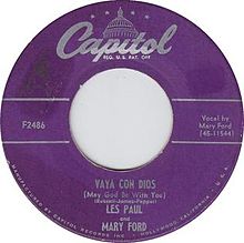 Les Paul & Mary Ford Vaya con Dios cover artwork