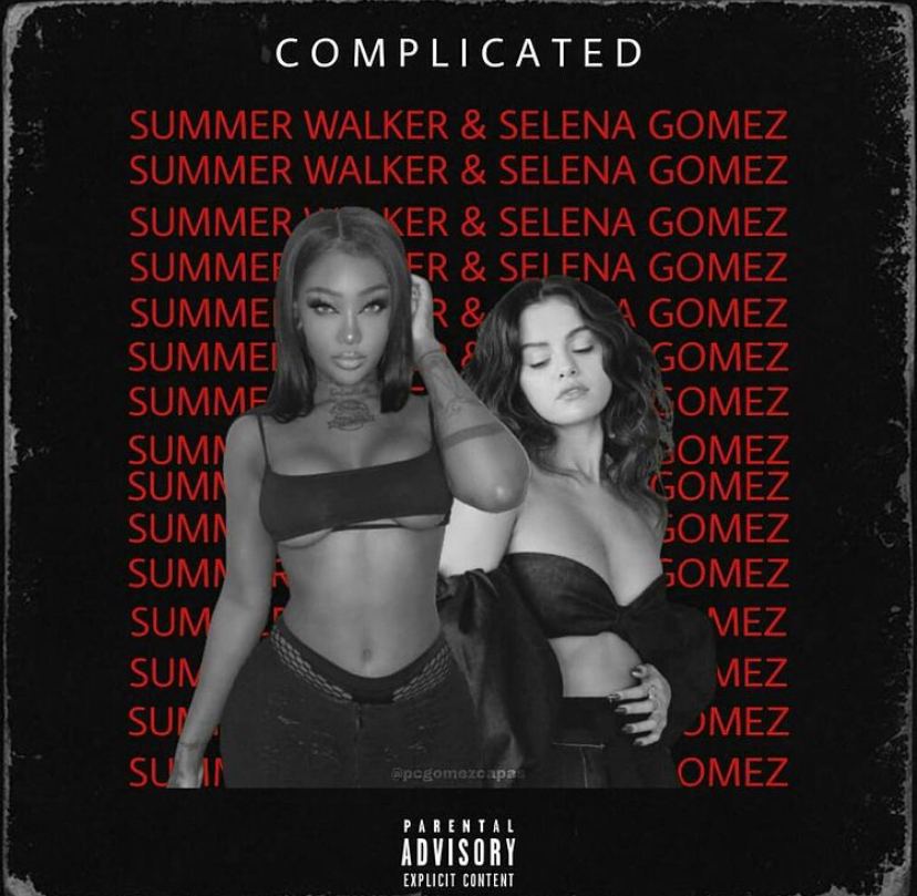 Summer Walker ft. featuring Selena Gomez Complicated cover artwork