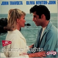 John Travolta & Olivia Newton-John Summer Nights cover artwork
