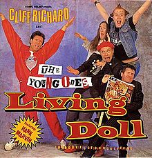 Cliff Richard & The Young Ones Living Doll cover artwork