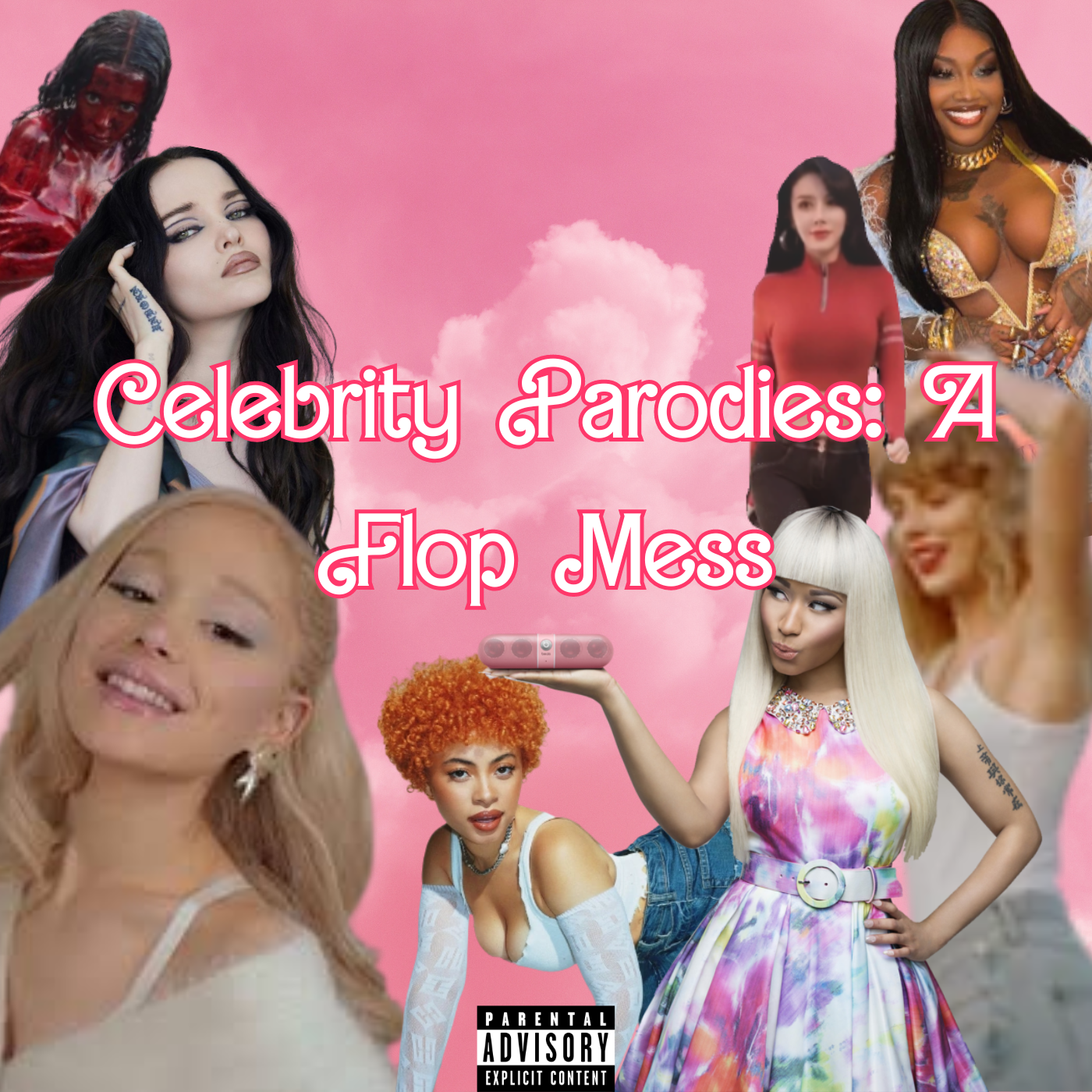 Cast - Celebrity Parodies & CupcakKe — If you&#039;re horny and you know it cover artwork