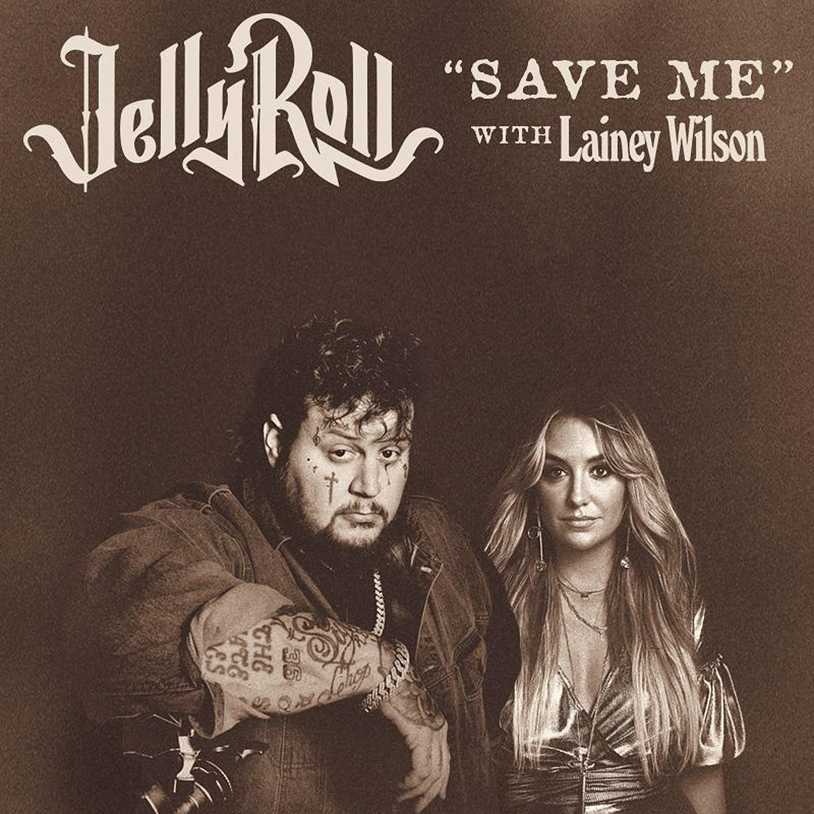 Jelly Roll & Lainey Wilson Save Me cover artwork