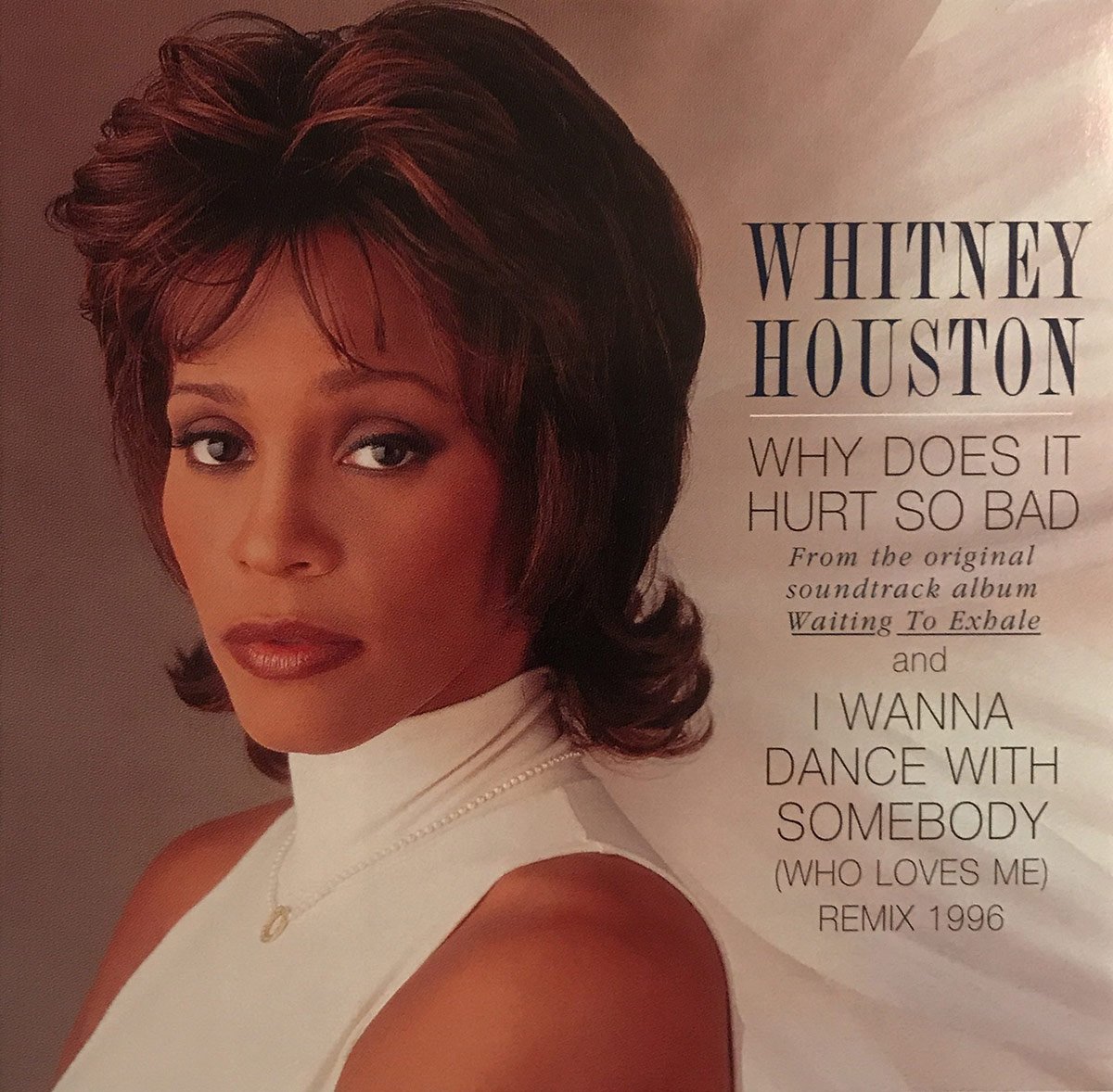 Whitney Houston Why Does It Hurt So Bad cover artwork