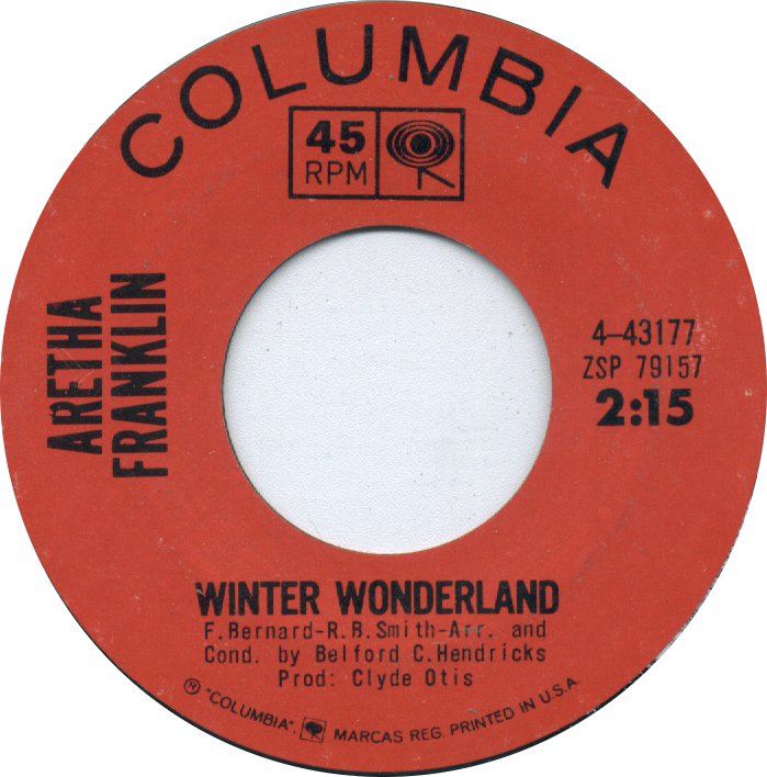 Aretha Franklin Winter Wonderland cover artwork