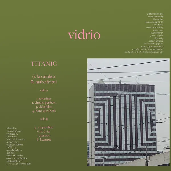 Titanic, i.la Católica, & Mabe Fratti Vidrio cover artwork