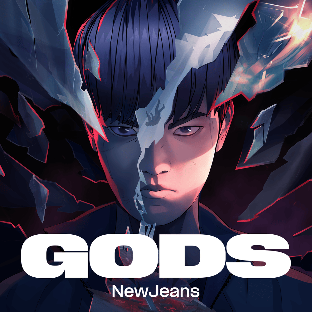 League Of Legends & NewJeans GODS cover artwork