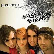 Paramore Misery Business cover artwork