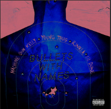 Machine Gun Kelly featuring Young Thug, RJMrLA, & Lil Duke — Bullets With Names cover artwork