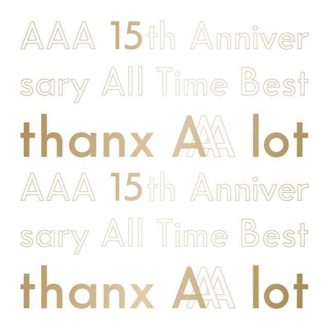 AAA AAA 15th Anniversary All Time Best -thanx AAA lot- cover artwork